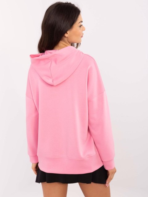 Różowa bluza damska z kapturem masełko
