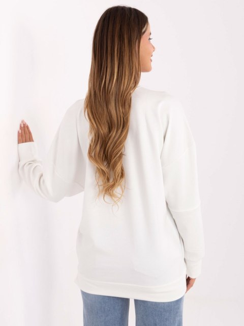 Ecru bluza damska oversize masełko – luźny fason typu basic