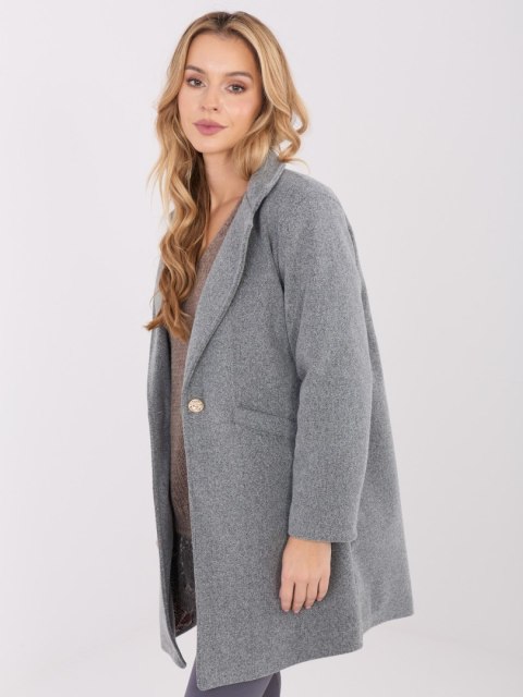Camelowy Elegancki Płaszcz Przejściowy z Kieszeniami IT-PL-20238.23