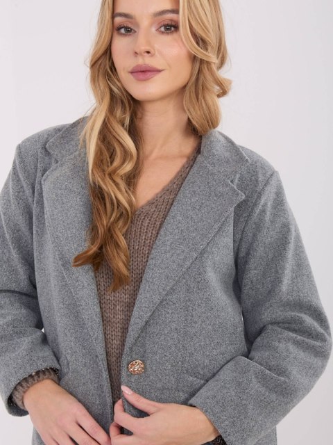 Camelowy Elegancki Płaszcz Przejściowy z Kieszeniami IT-PL-20238.23