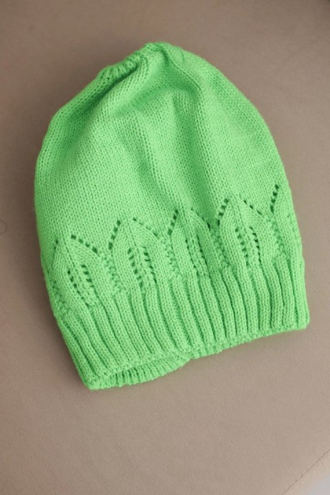 Czapka damska Irmina K333 zielona