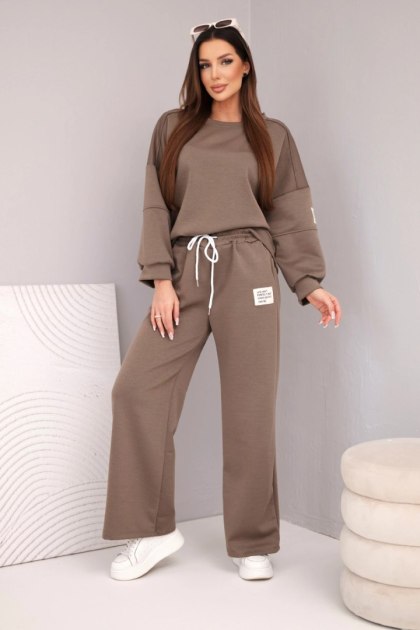 Komplet damski masełko bluza + spodnie fango