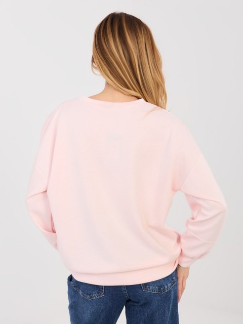 Jasno różowa bluza damska masełko