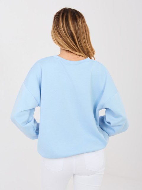 Niebieska bluza damska masełko