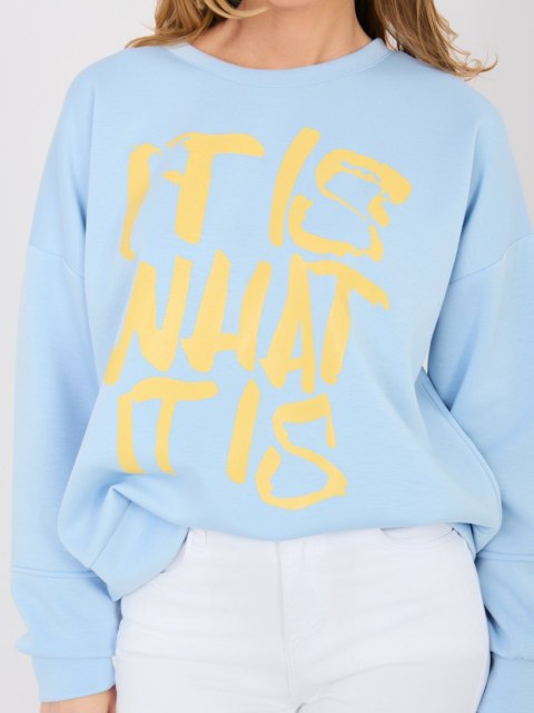 Niebieska bluza damska masełko