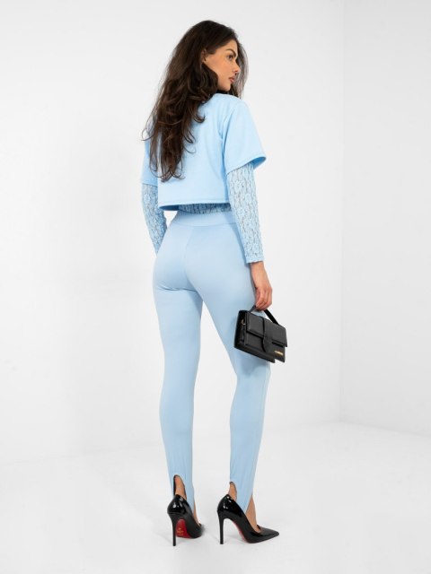 Jasno niebieskie legginsy masełko