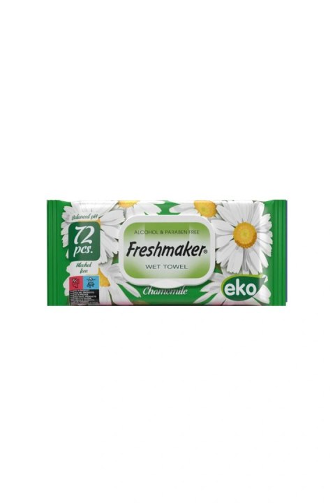 Chusteczki nawilżane Freshmaker zapach rumiankowy 72 szt.