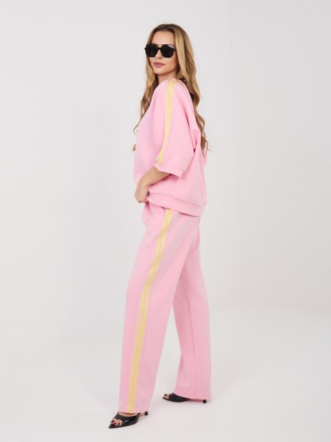 Komplet damski masełko z rękawem 3/4 i joggerami IT-KMPL-22215.77