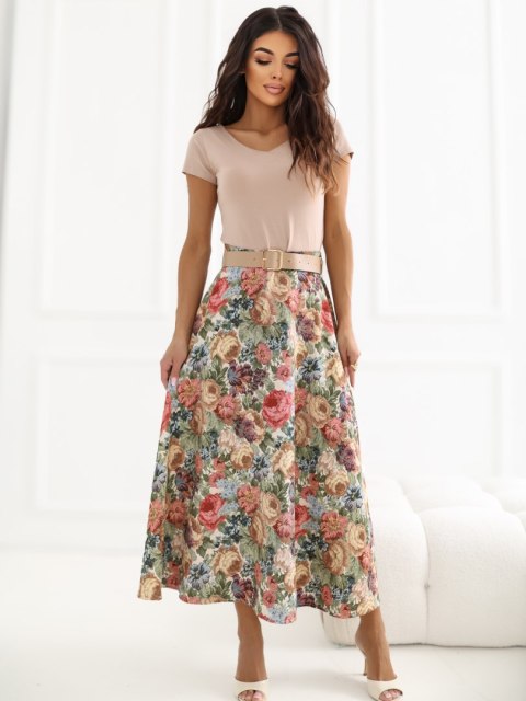 Elegancka spódnica w kwiaty RUE PARIS IT-SD-FL9850-1.28