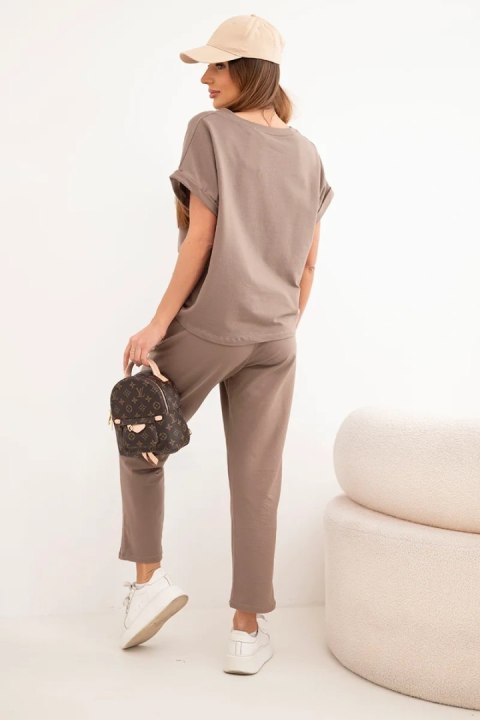 Komplet bawełniany bluzka + spodnie fango