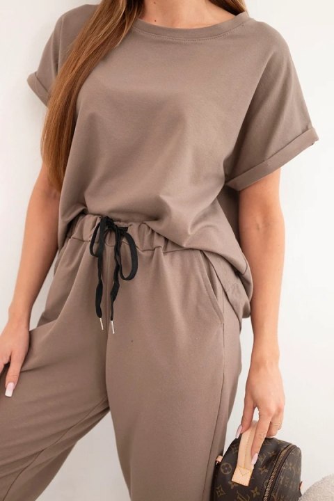 Komplet bawełniany bluzka + spodnie fango