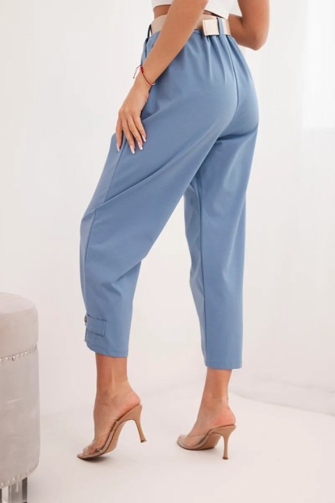 Spodnie Summer Punto z zapięciem na nogawkach jeansowe