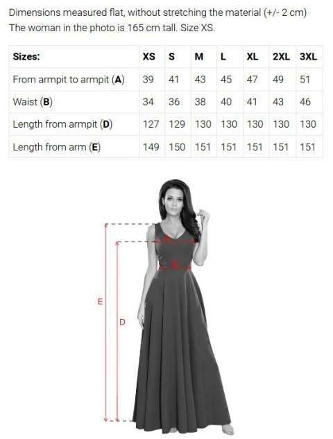 411-2 CRYSTAL połyskująca długa suknia z dekoltem - CZERWONA - XXL