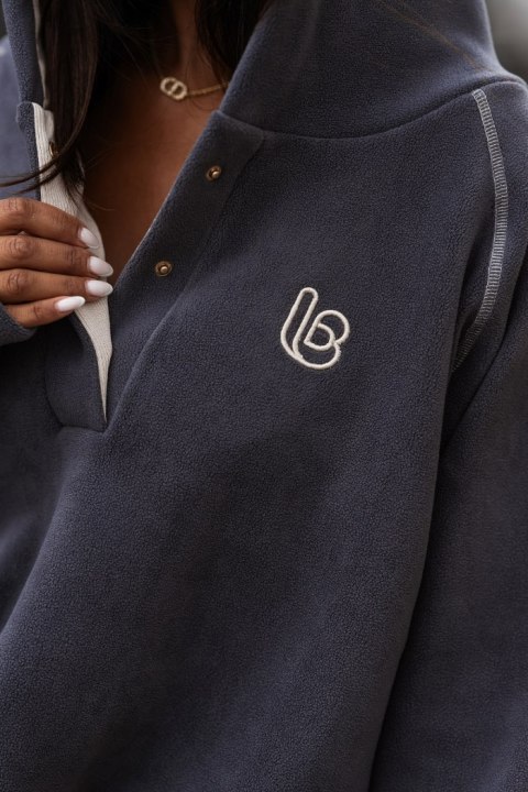 Bluza polarowa LOOM - Grafit + beż - UNI