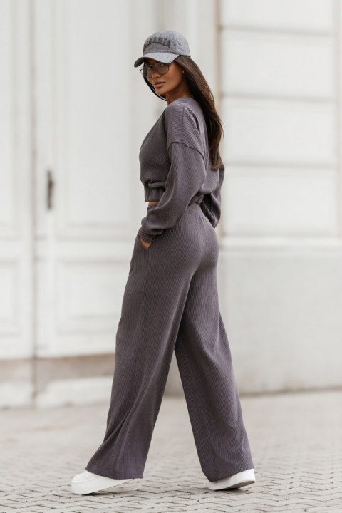 Komplet MEGGI sztruks - Grafit - XS/S