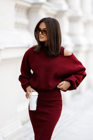 Komplet CLOUD Bordo - S/M