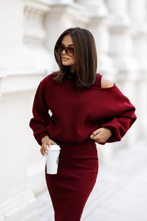 Komplet CLOUD Bordo - S/M