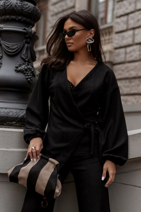 Komplet SIENNA sweterek - Czarny - M/L