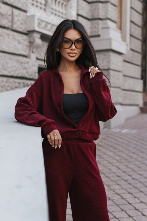 Komplet BROOKLYN - Bordo - XS/S
