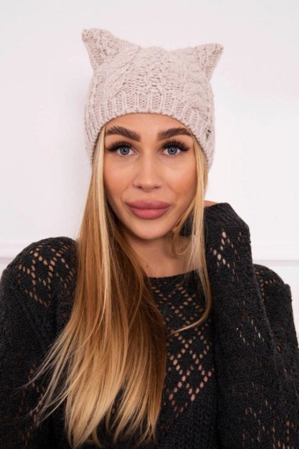 Czapka z polarem Rabbid K237 jasno beżowa