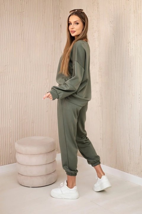Khaki dres damski masełko
