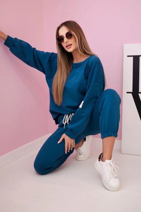 Komplet bluza + spodnie masełko morski