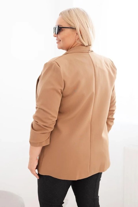 Camelowa marynarka damska Plus Size XL/2XL