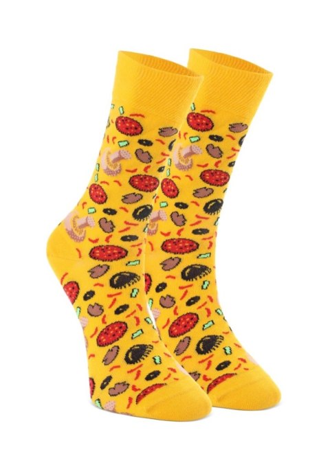 Skarpetki z nadrukiem pizzy - zestaw 4 par unisex w oryginalnym opakowaniu