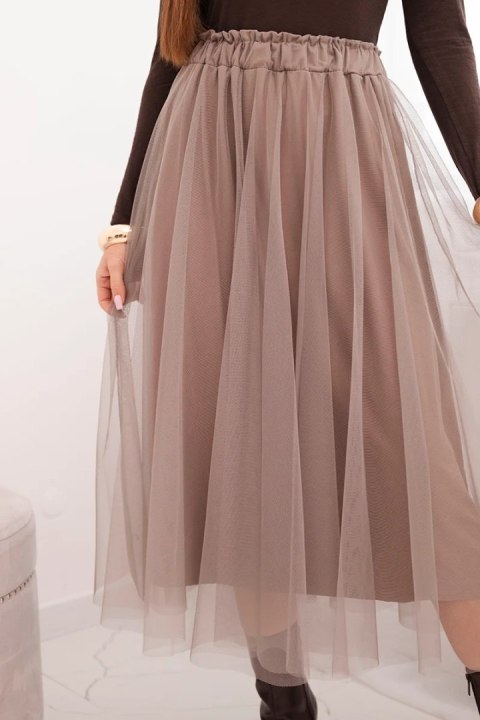 Spódnica damska tiulowa z podszewką z wiskozy fango