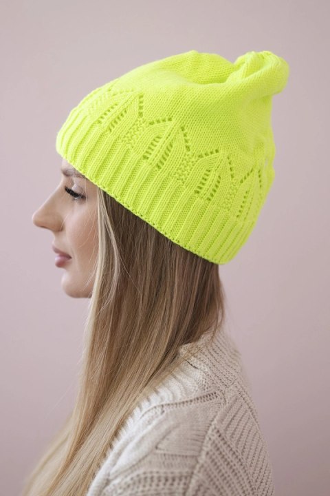 Czapka damska Irmina K333 zielony neon